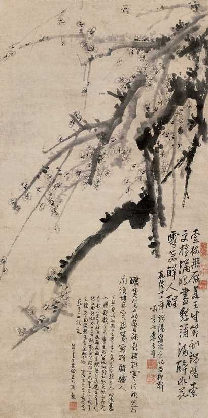 李方膺 1752年作 墨梅 立轴